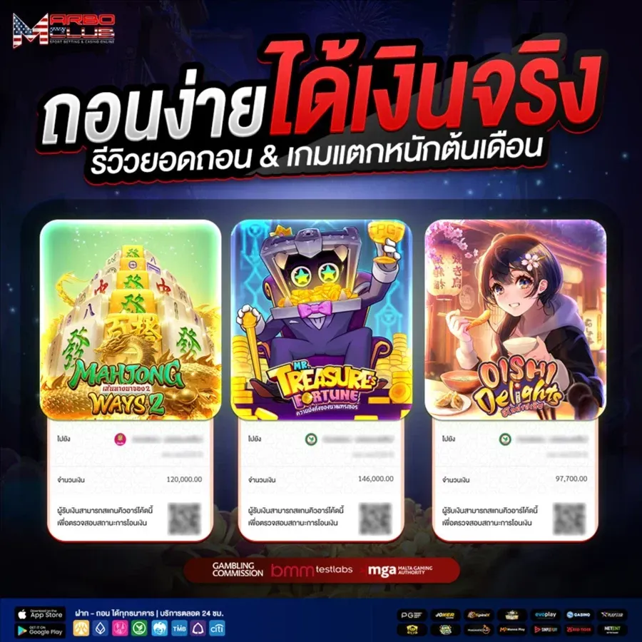 Easy withdrawal, full payment, review of withdrawal amount, big win game at the beginning of the month